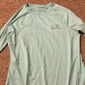 Blue vineyard vines athletic shirt